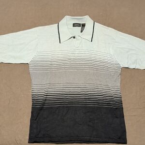Claiborne Men's Polo Shirt - Black, Gray, and White